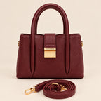 City Bag Coconuda Borgogna con tracolla removibile, vista frontale
