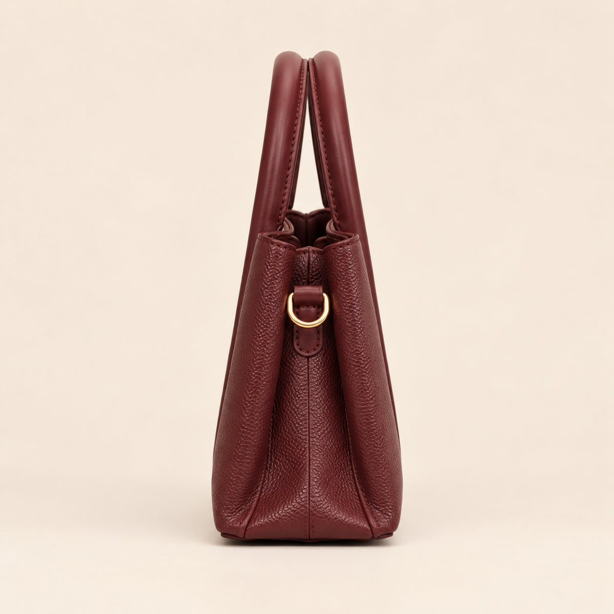 City Bag Coconuda Borgogna, vista laterale