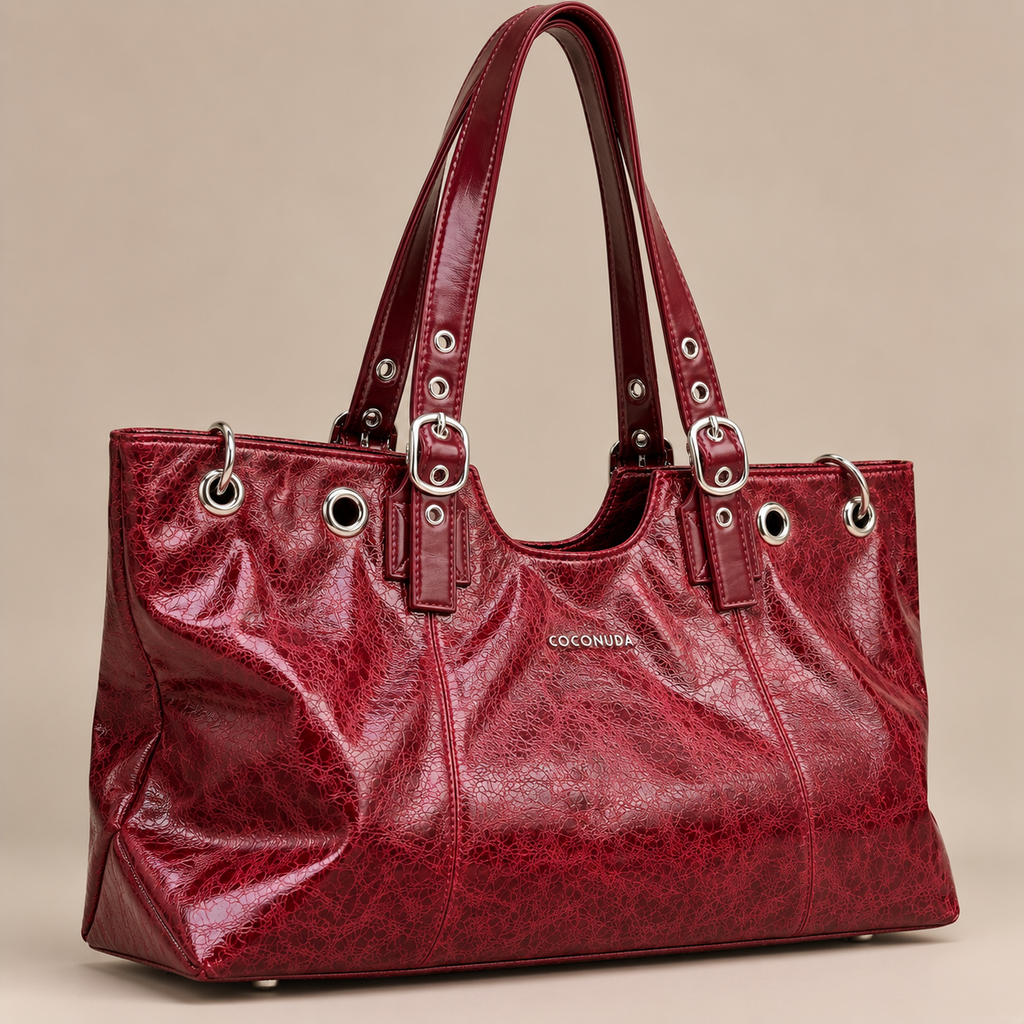 Coconuda Shopper Bordeaux - vista di tre quarti