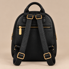 Zaino Coconuda Nero - retro con spallacci regolabili e tasca con zip