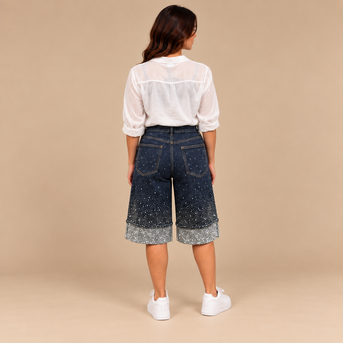 Jorts Dark Palazzo - vista posteriore