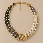 Collana Ice Chain - dettaglio catena dorata e chiusura