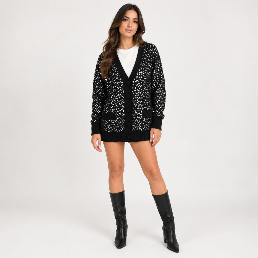 Maglione Glam - figura intera con stivali