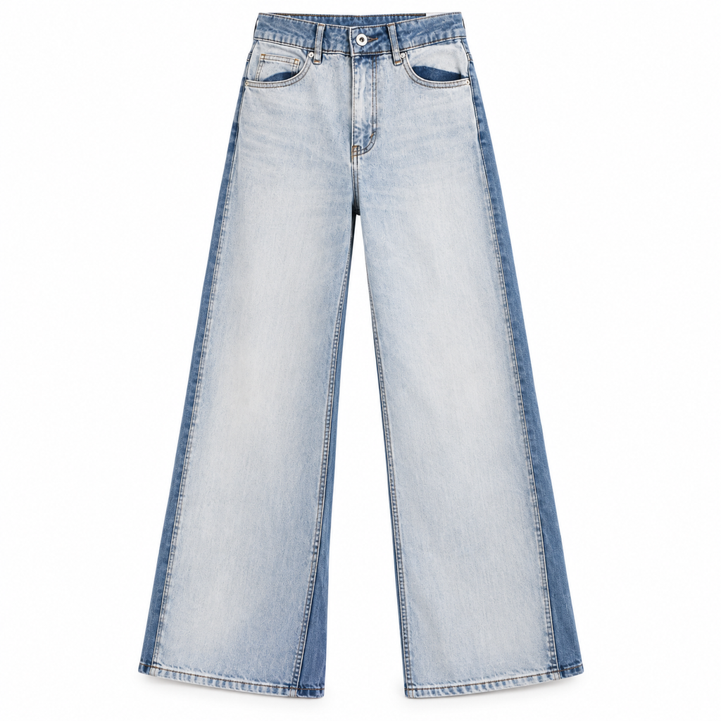 Jeans Double - vista frontale su fondo bianco