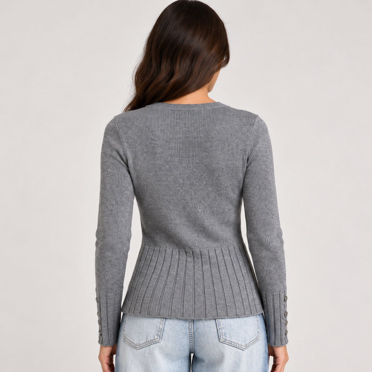 Maglia Bottom Grigio - vista posteriore