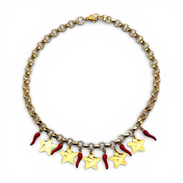 Collana Rawan MUPAJI colore oro - Lo Scarabocchio