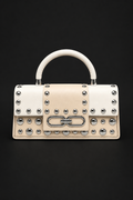 Rock chic Bag colore beige - Lo Scarabocchio
