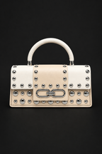Rock chic Bag colore beige - Lo Scarabocchio