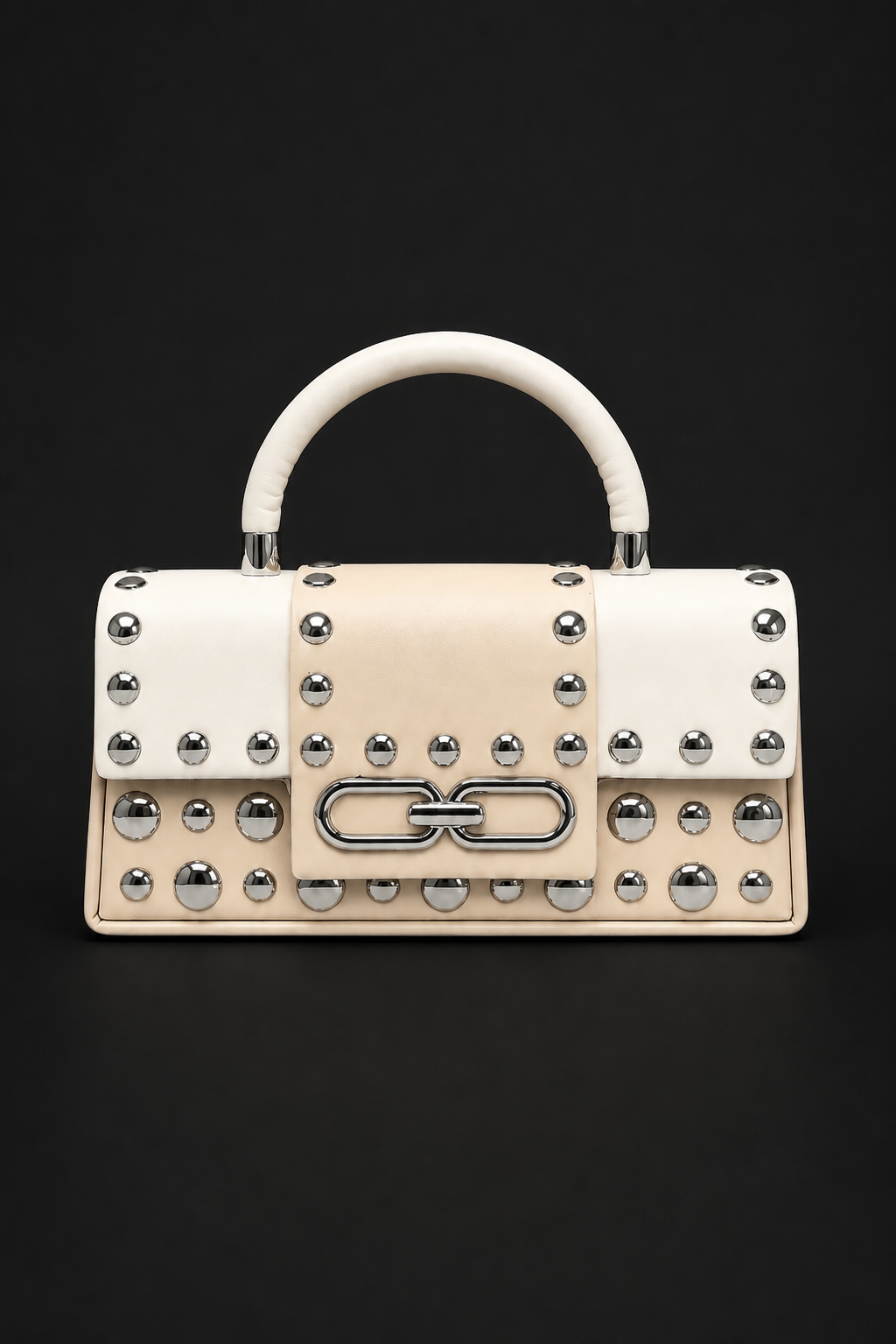 Rock chic Bag colore beige - Lo Scarabocchio