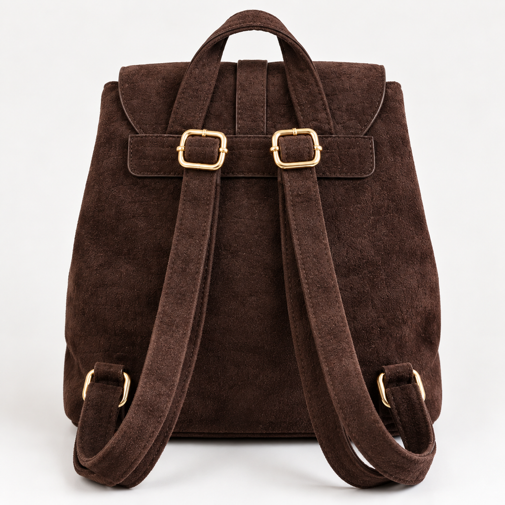 Zaino Brown Lancetti - vista posteriore con spallacci