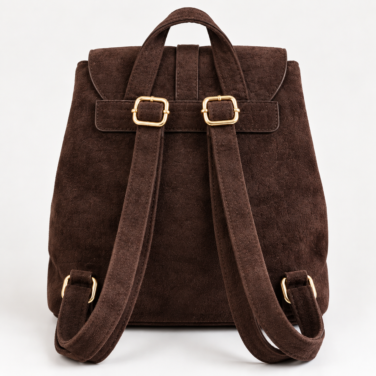 Zaino Brown Lancetti - vista posteriore con spallacci