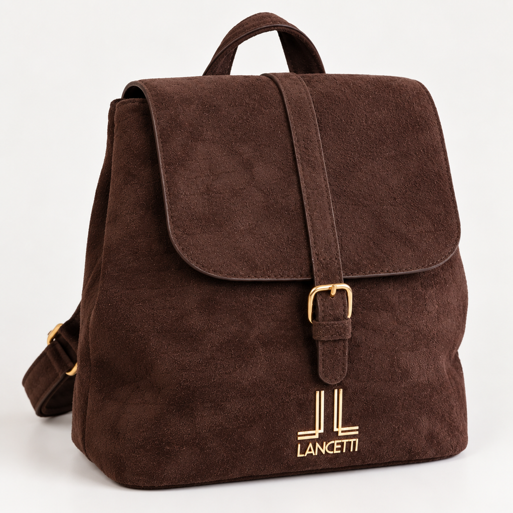 Zaino Brown Lancetti - vista di tre quarti