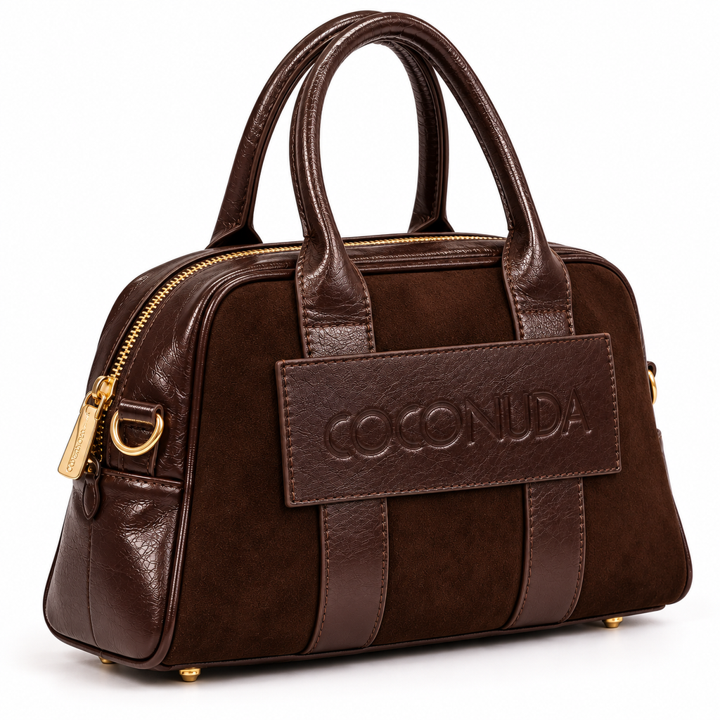Bauletto Coconuda Cioccolato, vista di tre quarti