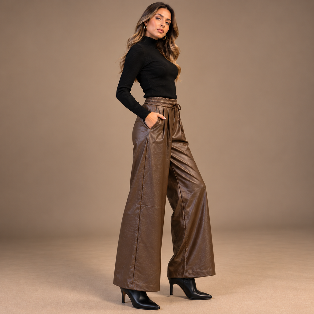 Pantaloni Crow Marrone - vista laterale