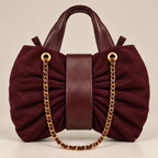 Flake Bag Borgogna - vista posteriore