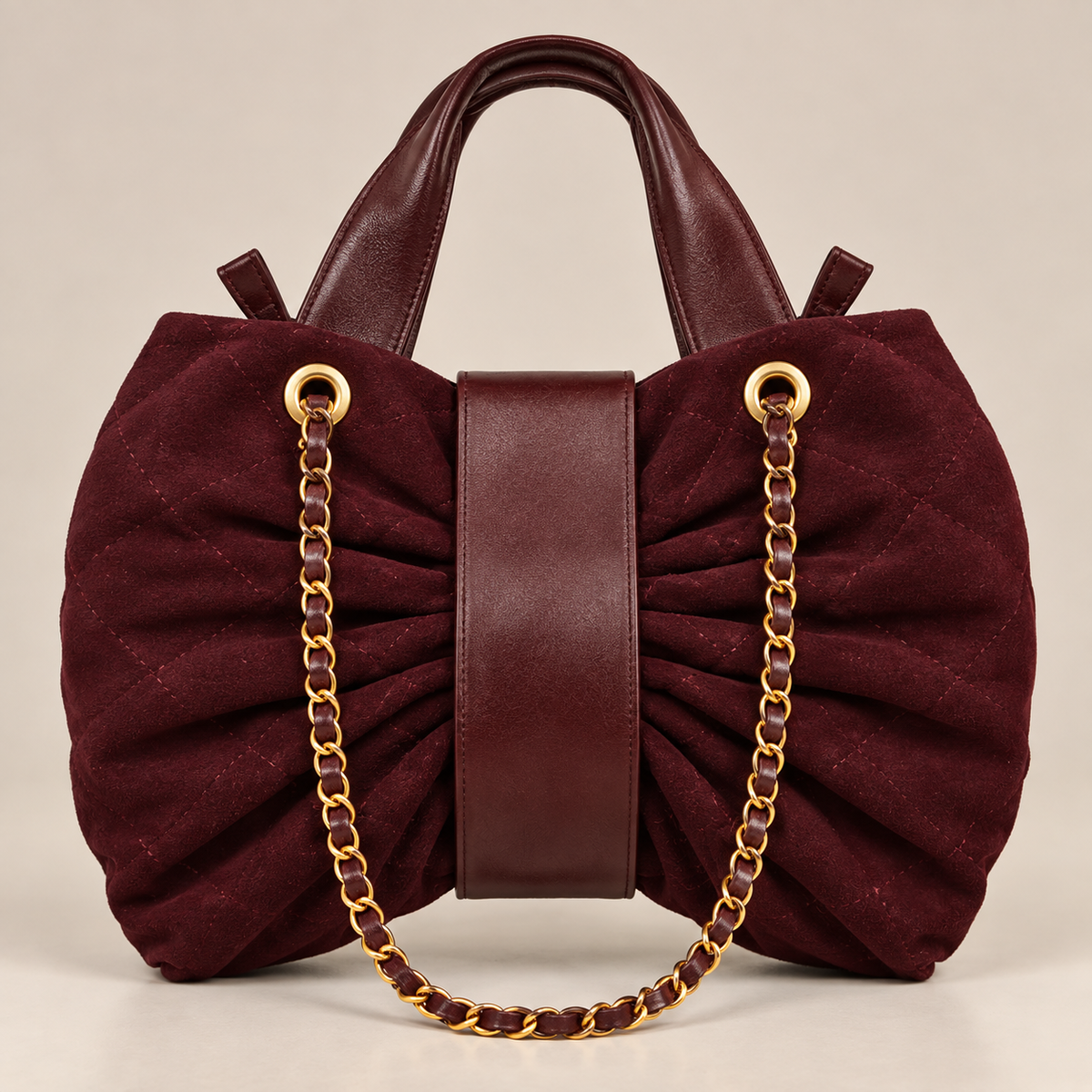 Flake Bag Borgogna - vista posteriore