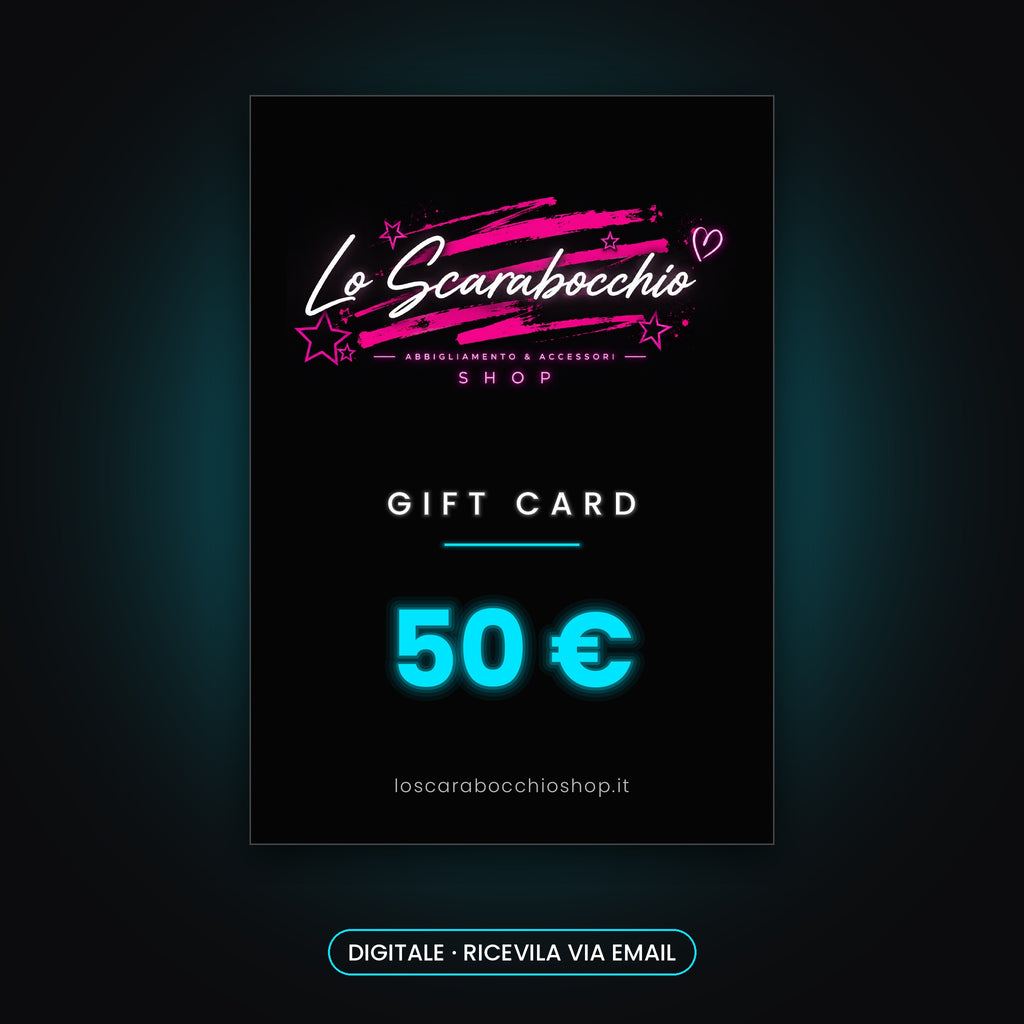 Gift Card digitale Lo Scarabocchio da 50 €, inviata via email