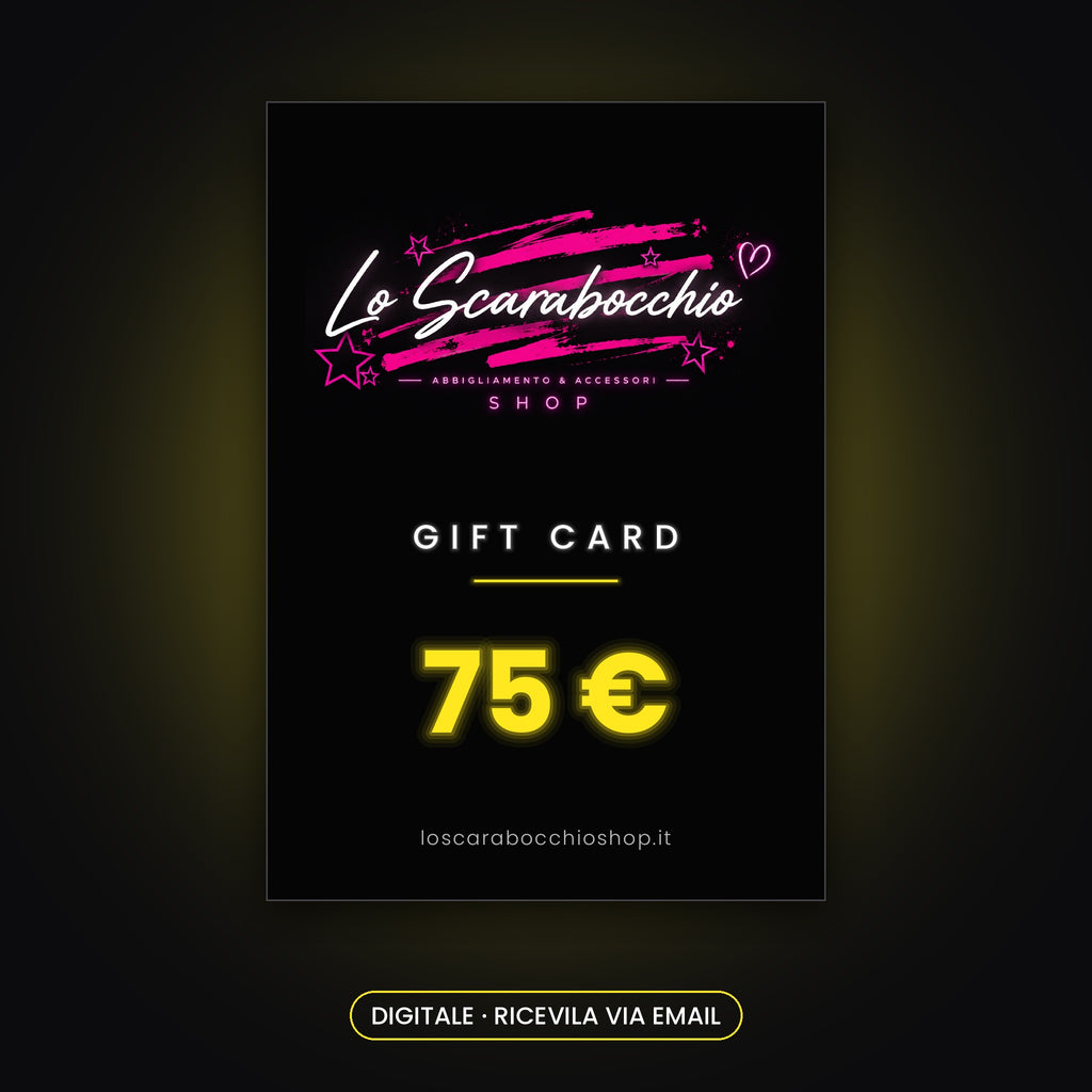 Gift Card digitale Lo Scarabocchio da 75 €, inviata via email