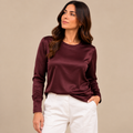 Maglia Luxor Vinaccio - effetto satinato, vista frontale