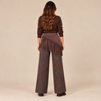 Pantalone Texas con gonna a frange effetto scamosciato, vista posteriore