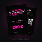 Gift Card stampata Lo Scarabocchio da 200 €, biglietto spedito a casa